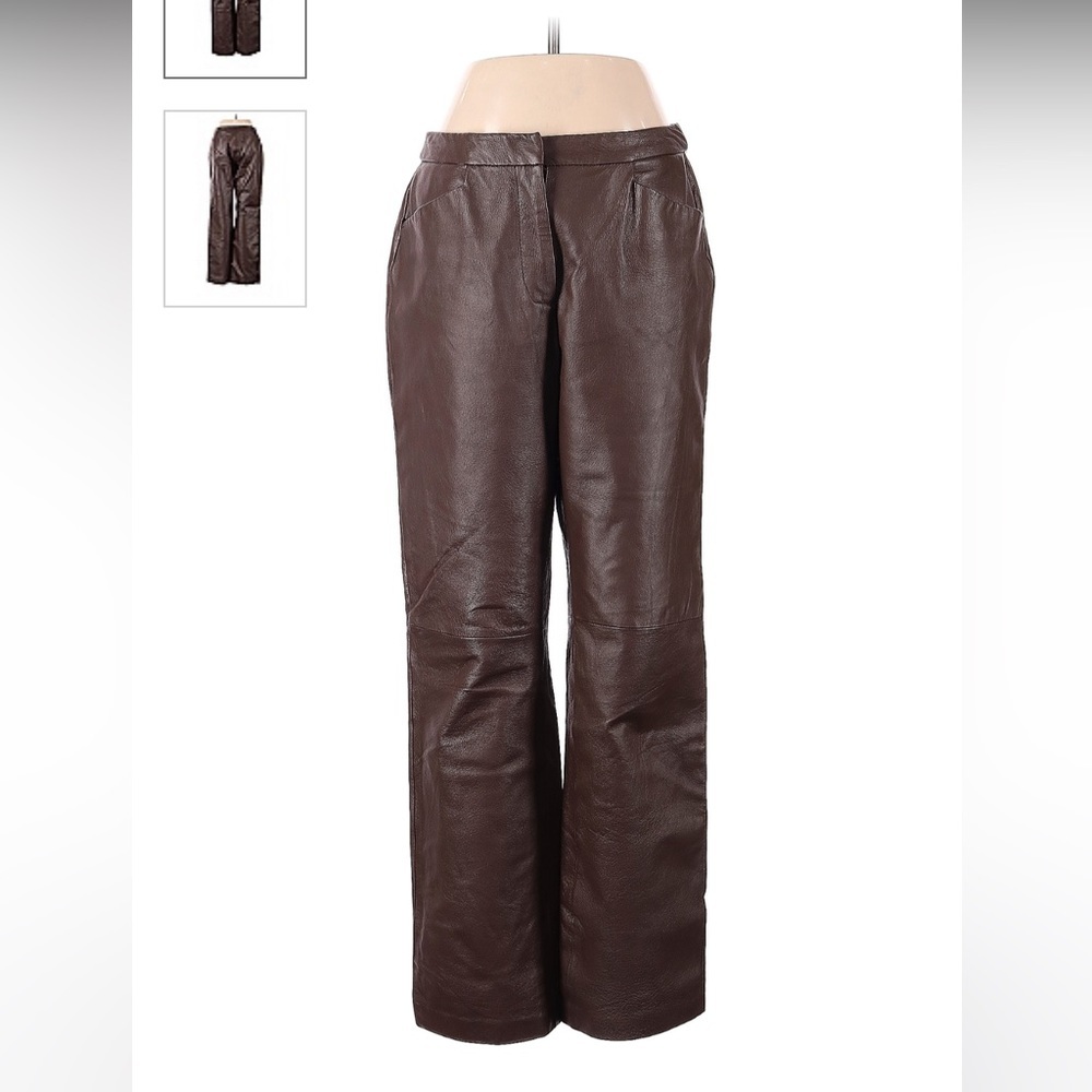 NWT Chadwick’s Genuine Leather  Front Pocket Pants